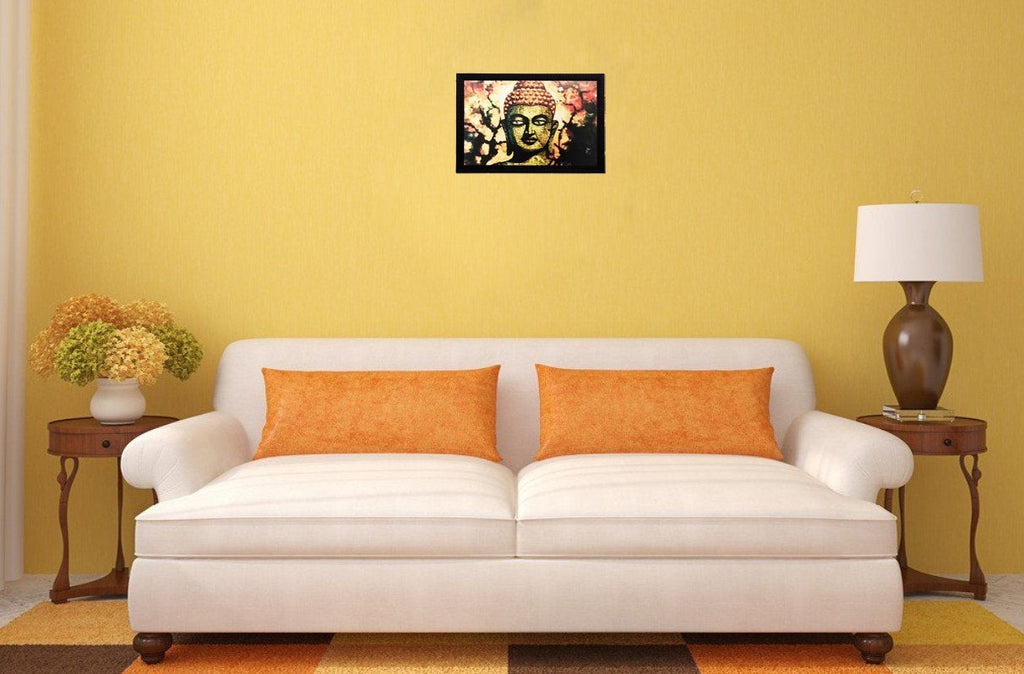 Lord Buddha Matt Textured UV Art Painting Kafalo