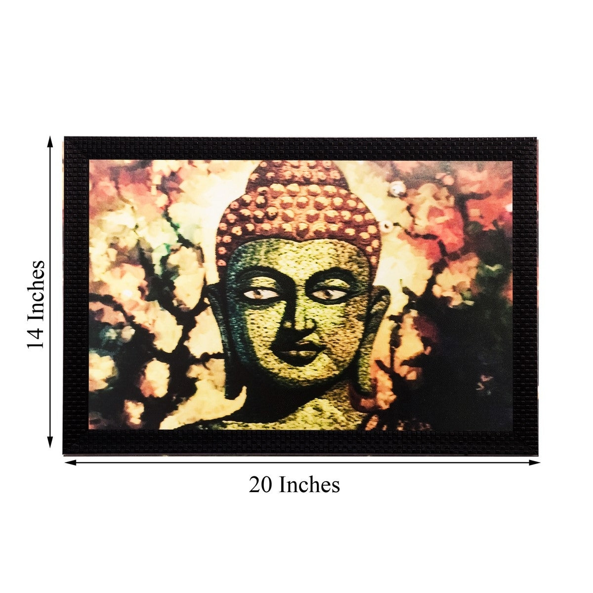 Lord Buddha Matt Textured UV Art Painting Kafalo