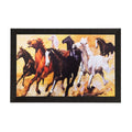 Lucky Running Horses Matt Textured UV Art Painting Kafalo
