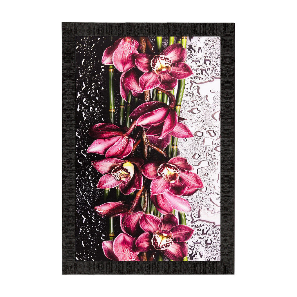 Pink Flowers Matt Textured UV Art Painting Kafalo