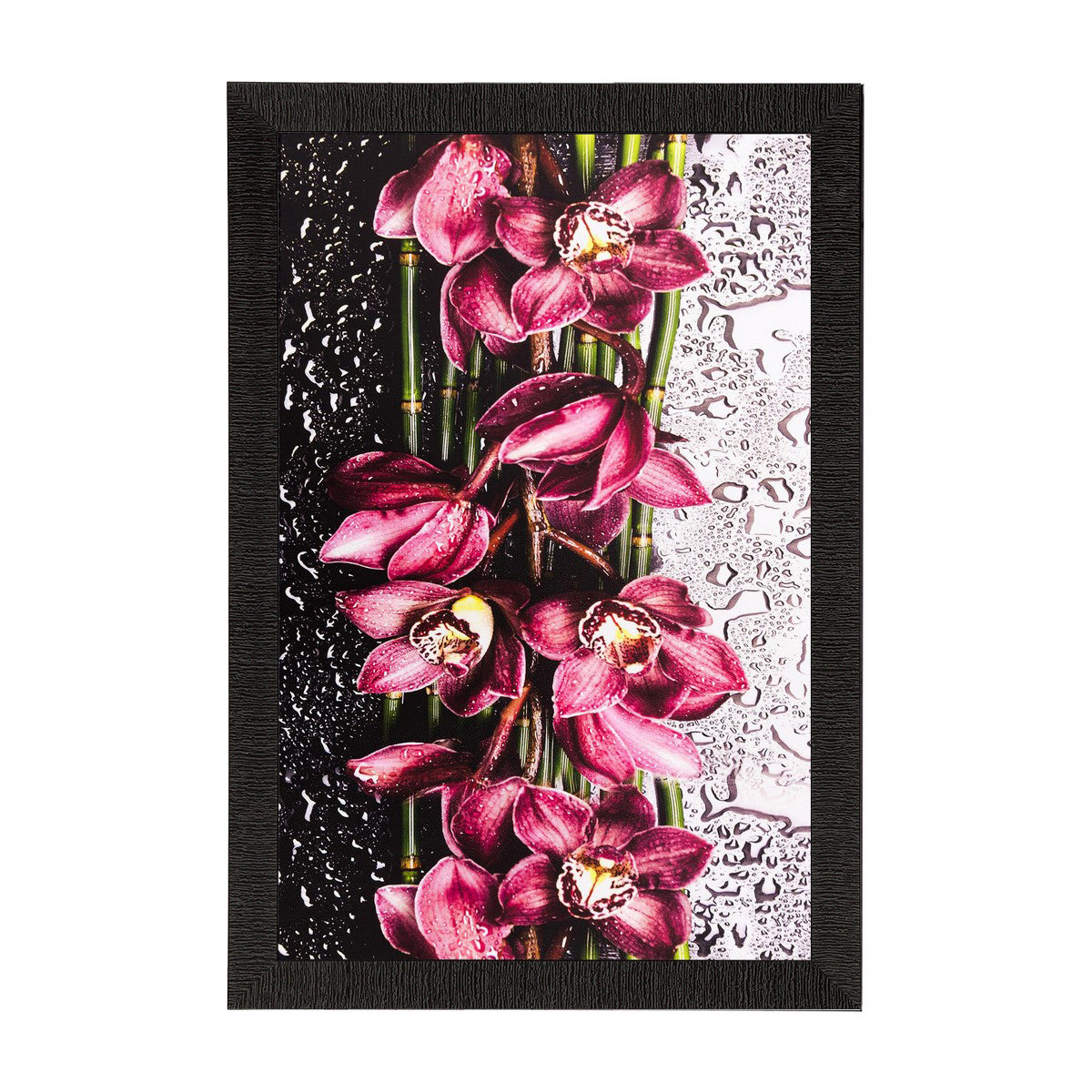Pink Flowers Matt Textured UV Art Painting Kafalo