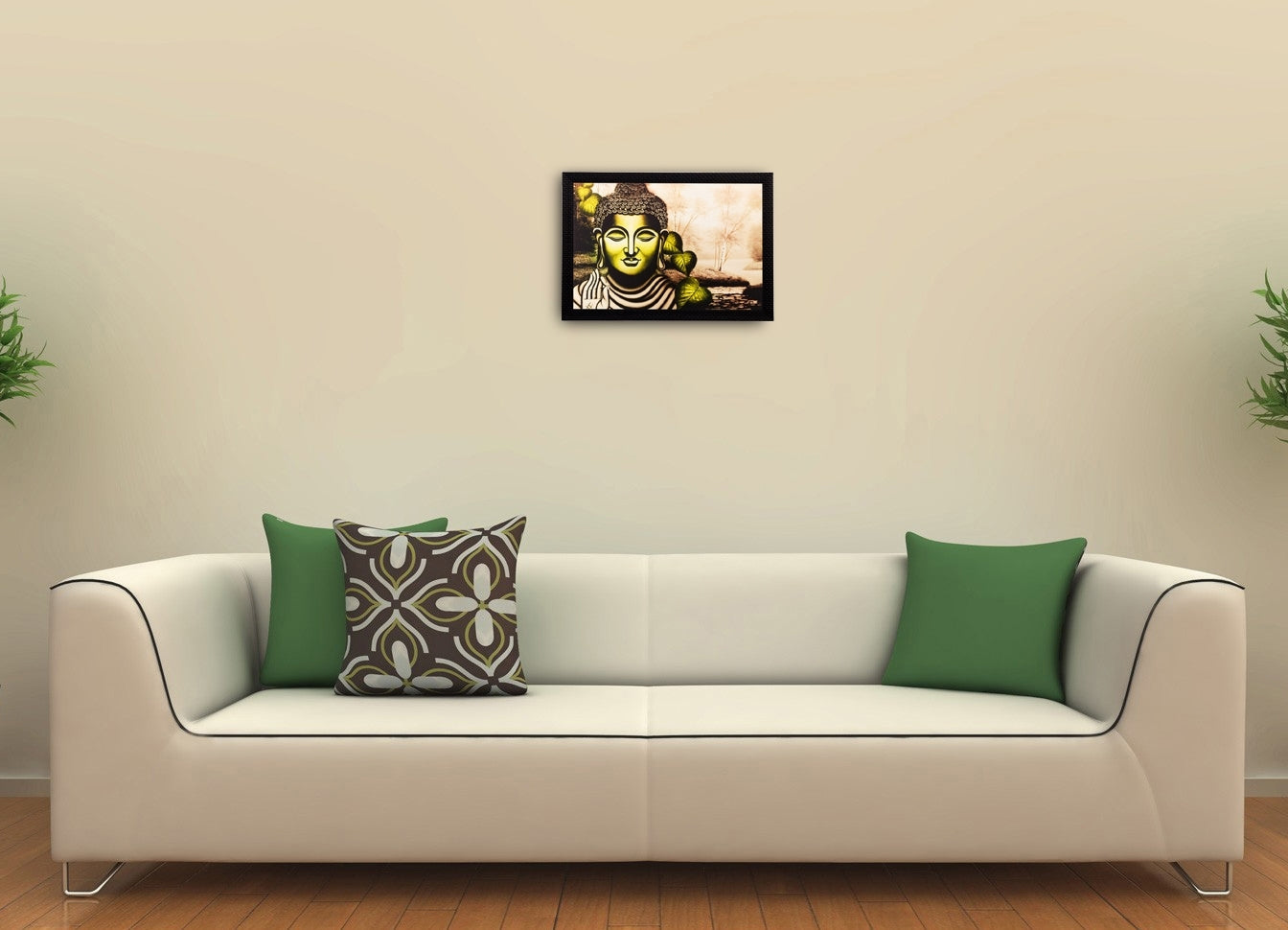 Meditating Lord Buddha Matt Textured UV Art Painting Kafalo