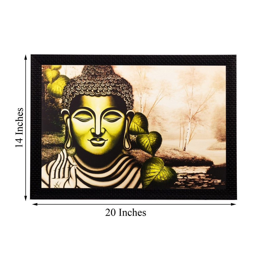 Meditating Lord Buddha Matt Textured UV Art Painting Kafalo