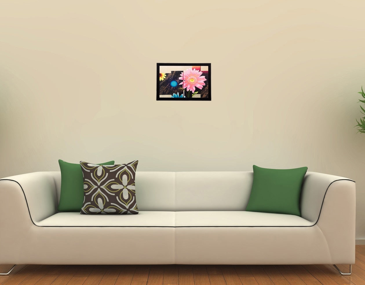 Beautiful flowers Matt Textured UV Art Painting Kafalo