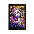 Lord Buddha and Flowers Matt Textured UV Art Painting Kafalo
