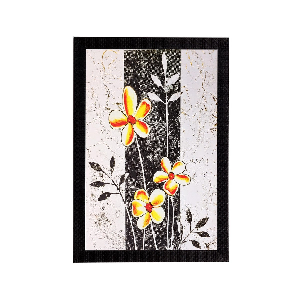 Yellow flowers Matt Textured UV Art Painting Kafalo