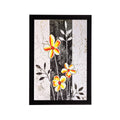 Yellow flowers Matt Textured UV Art Painting Kafalo