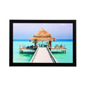 Beautiful Inside Sea Hut Matt Textured UV Art Painting Kafalo