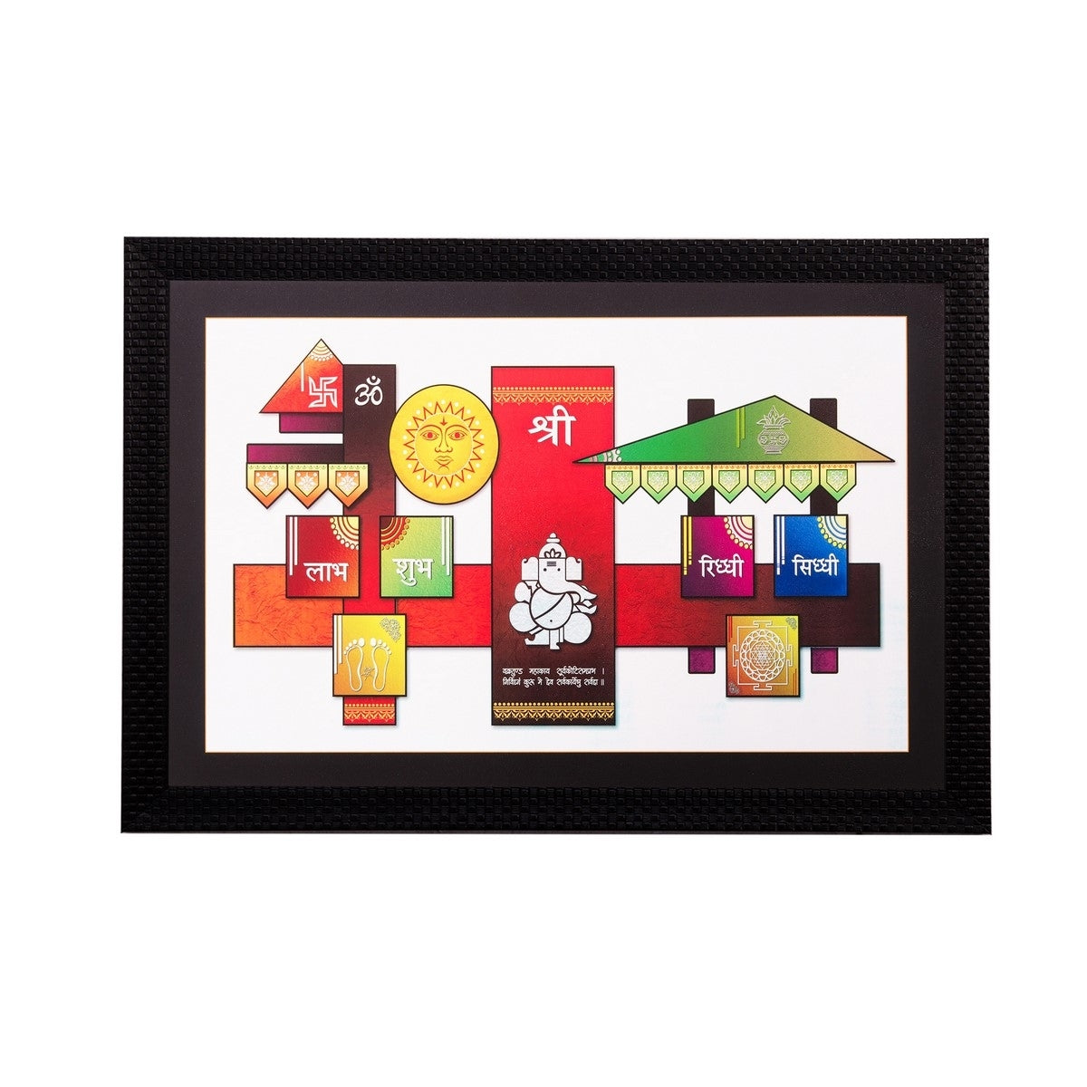 Shubh Labh Matt Textured UV Art Painting Kafalo