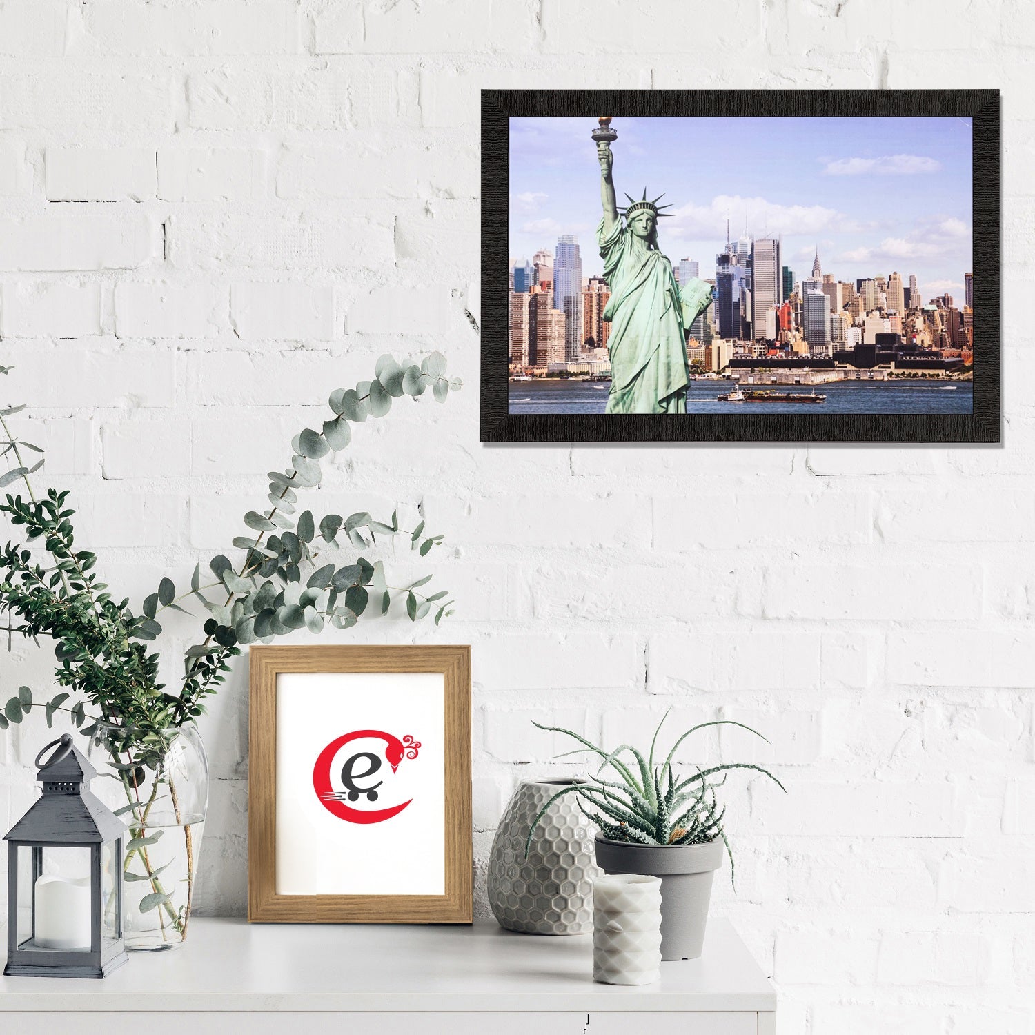 Statue of Liberty Matt Textured UV Art Painting Kafalo