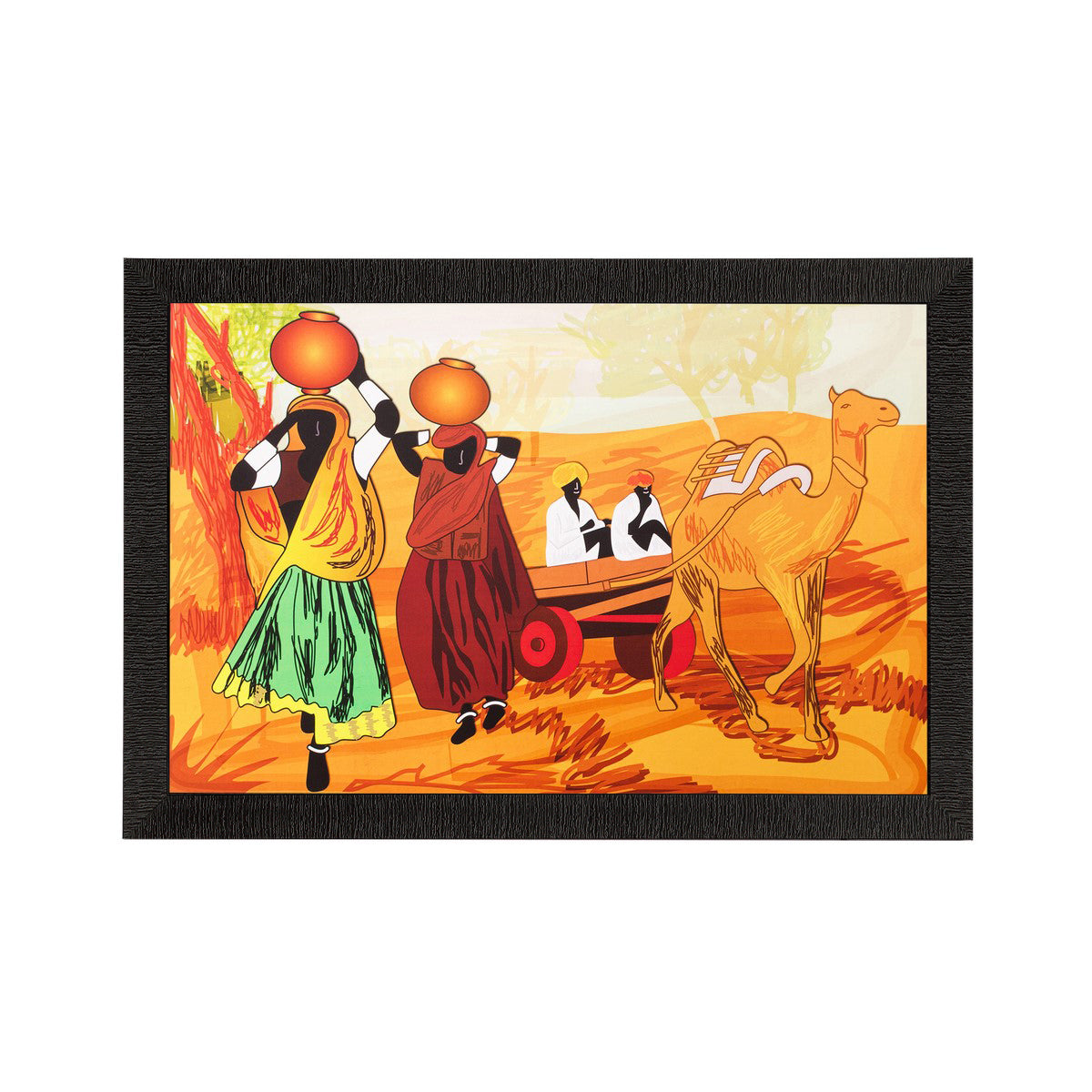 Village View Matt Textured UV Art Painting Kafalo