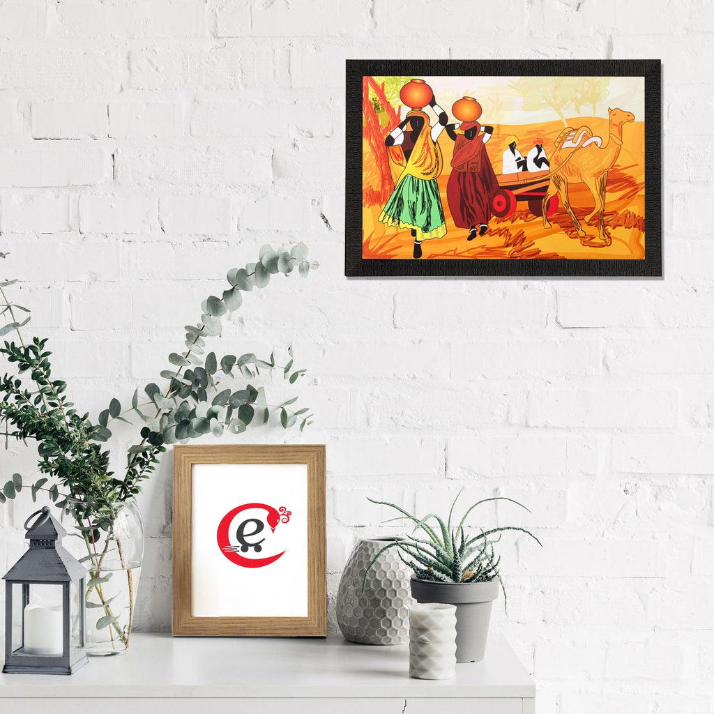 Village View Matt Textured UV Art Painting Kafalo