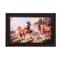 7 Running Horses Painting Digital Printed Animal Wall Art Kafalo