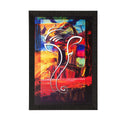 Lord Ganesha Painting Digital Printed Abstract Religious Wall Art Kafalo