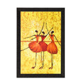 Dancing Girls Matt Textured UV Art Painting Kafalo