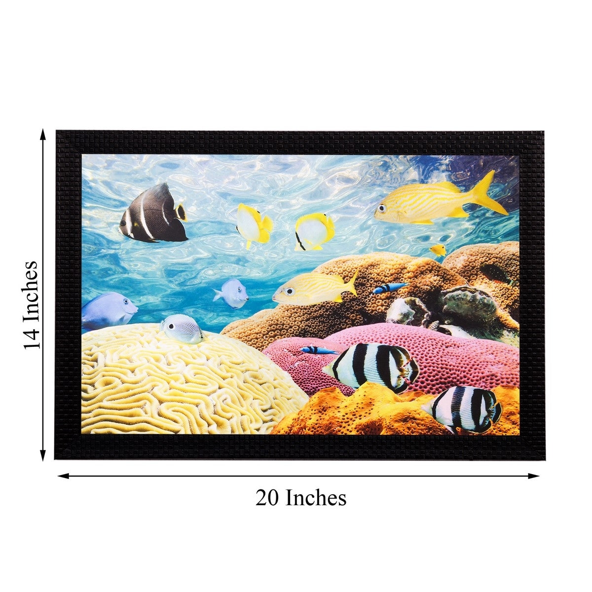 Underwater Sealife View Matt Textured UV Art Painting Kafalo