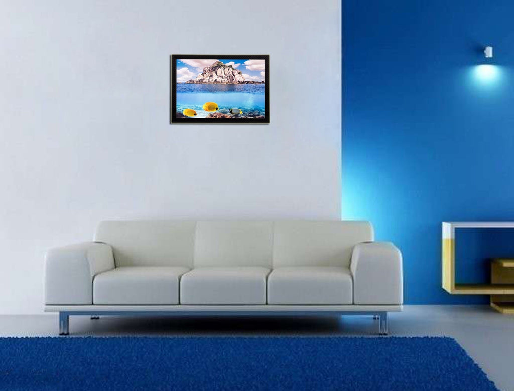 Soothing Water View Matt Textured UV Art Painting Kafalo