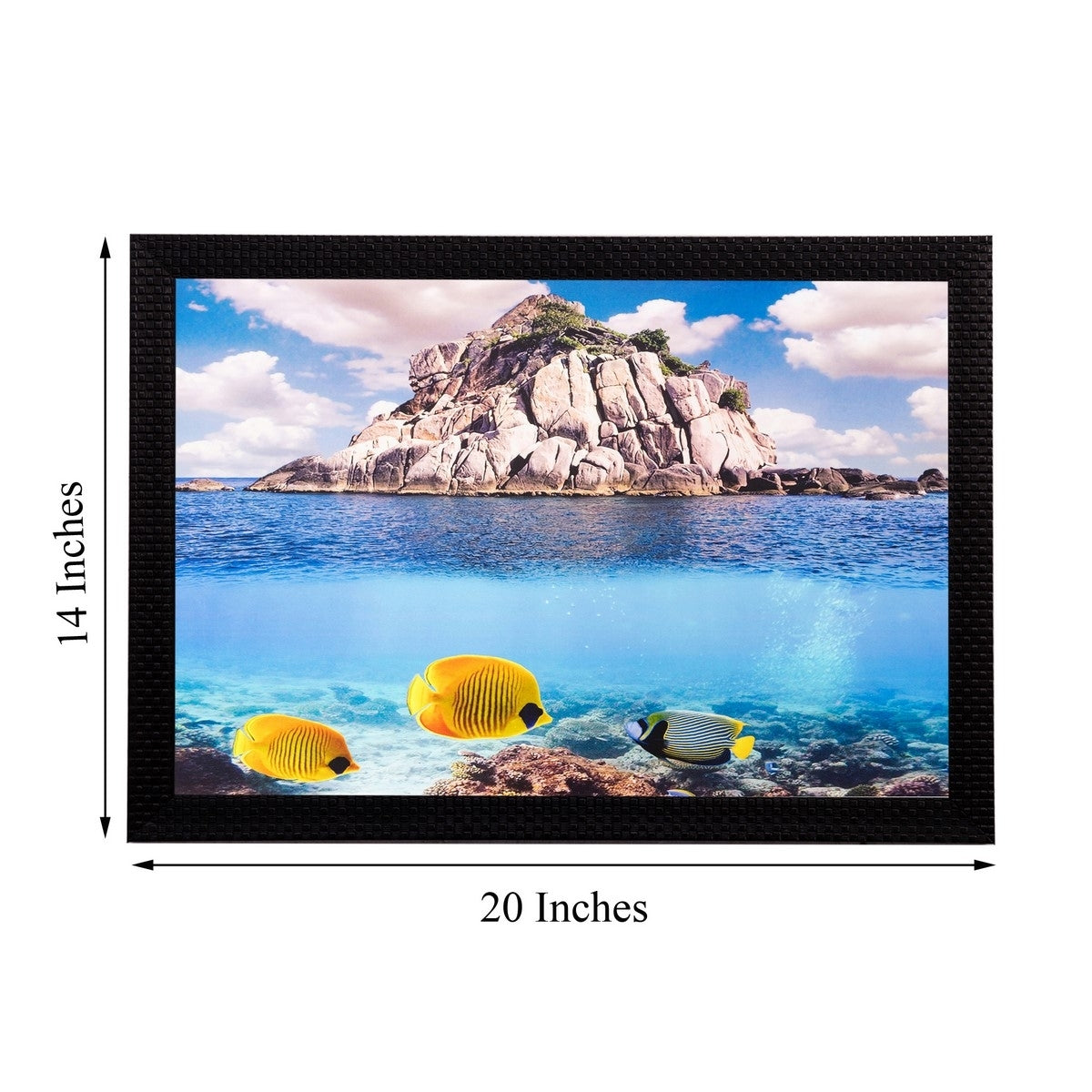 Soothing Water View Matt Textured UV Art Painting Kafalo
