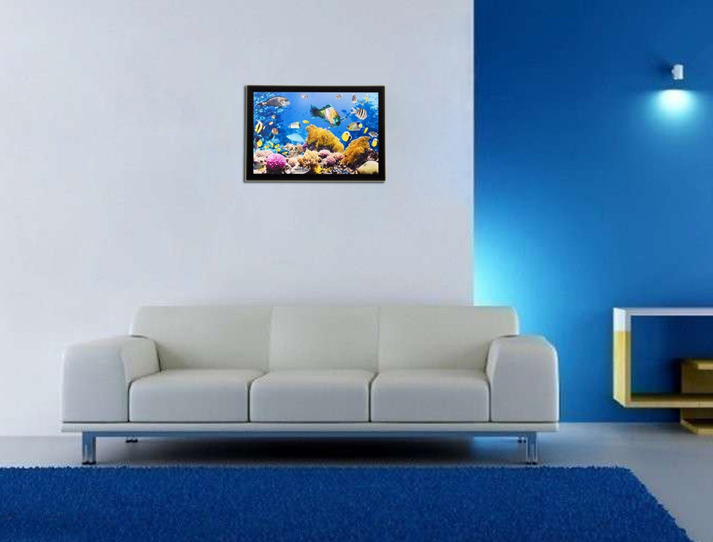 Underwater Sealife View Matt Textured UV Art Painting Kafalo