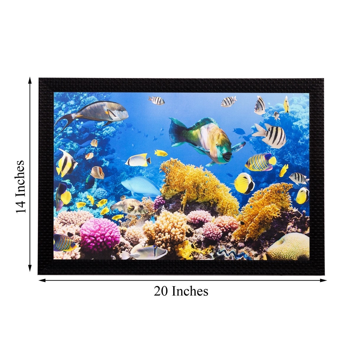 Underwater Sealife View Matt Textured UV Art Painting Kafalo