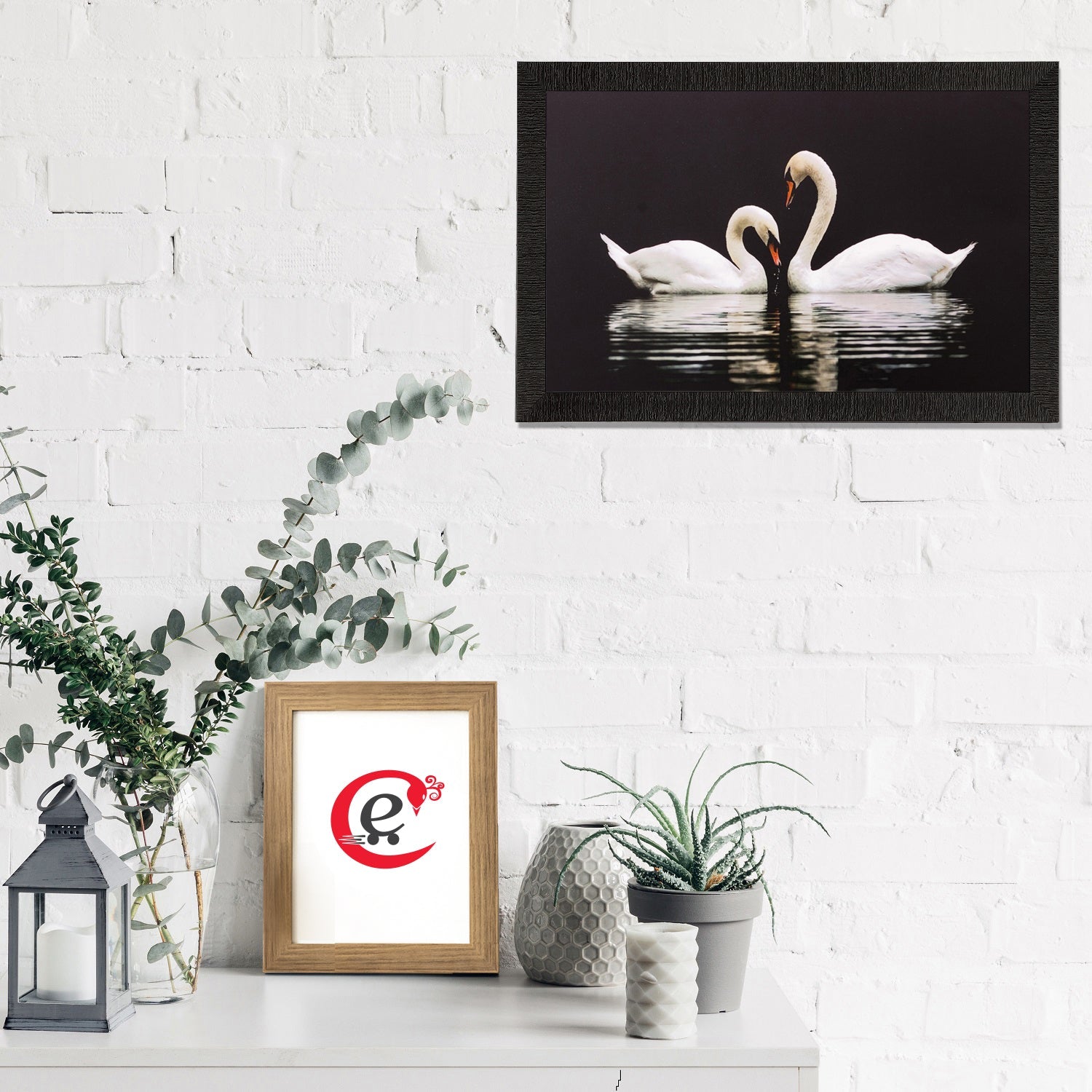 Lovely Ducks Matt Textured UV Art Painting Kafalo