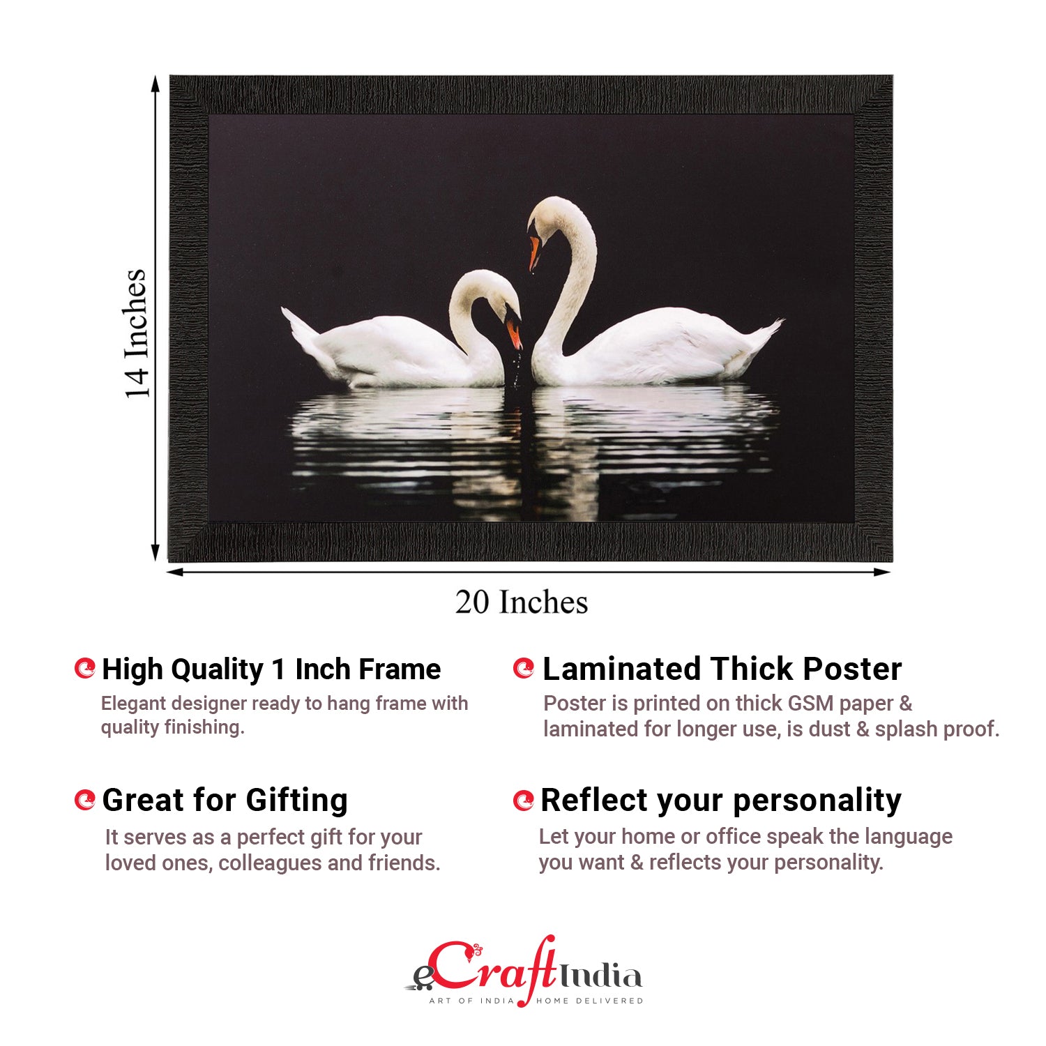 Lovely Ducks Matt Textured UV Art Painting Kafalo