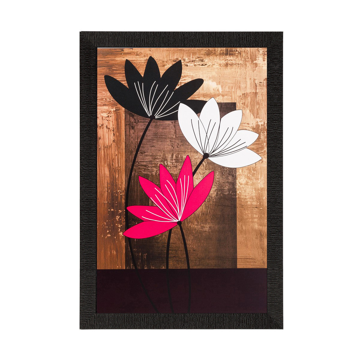 Abstract Flowers Captured Matt Textured UV Art Painting Kafalo