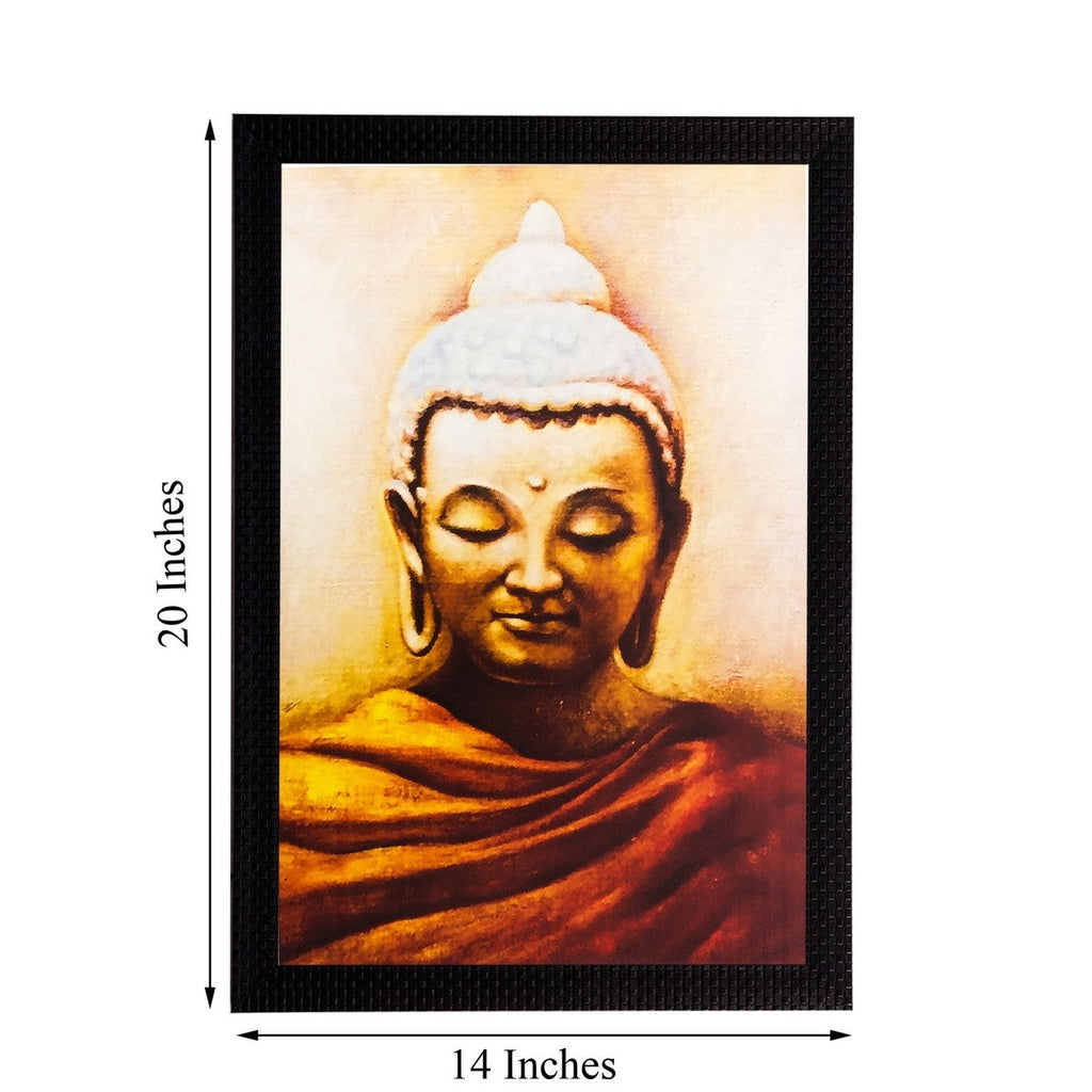 Enlightening Lord Buddha Matt Textured UV Art Painting Kafalo