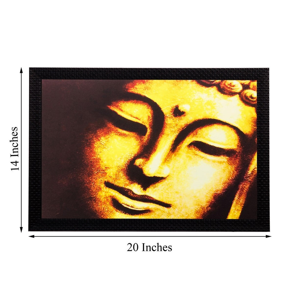 Enlightening Buddha Matt Textured UV Art Painting Kafalo