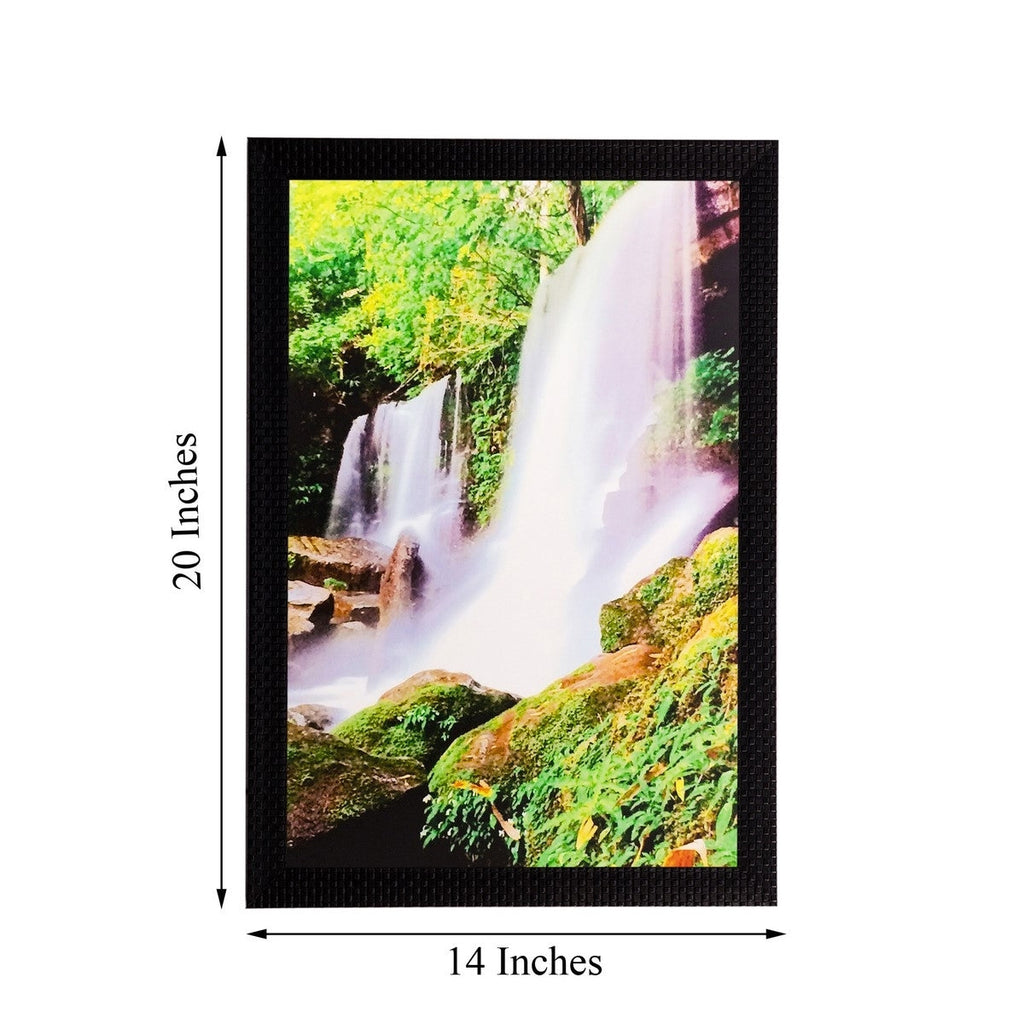Scenic Waterfall Matt Textured UV Art Painting Kafalo