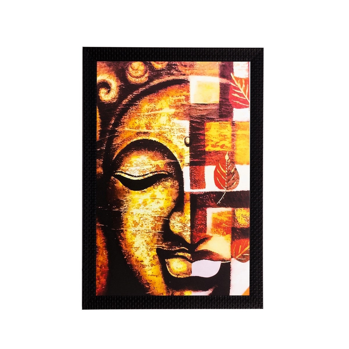 Meditating Lord Buddha Matt Textured UV Art Painting Kafalo