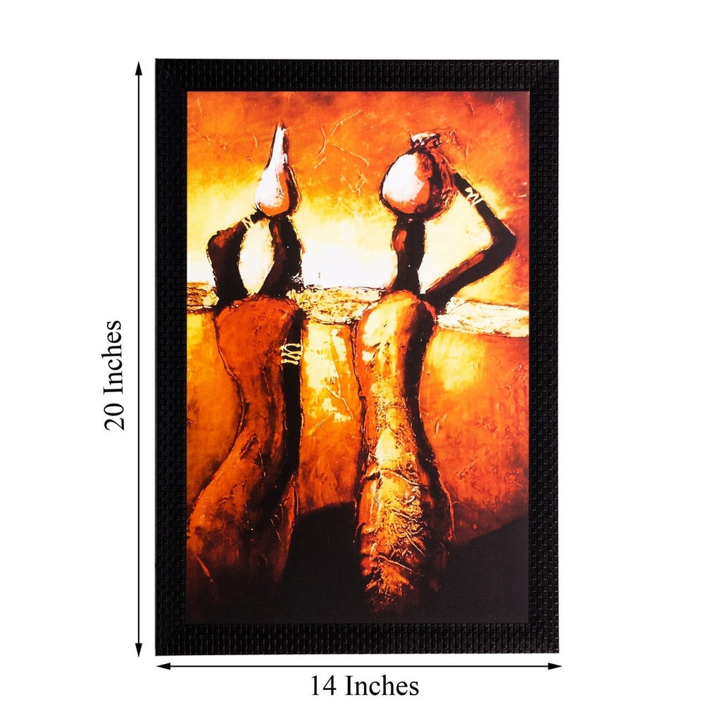 Tribal Woman Matt Textured UV Art Painting Kafalo