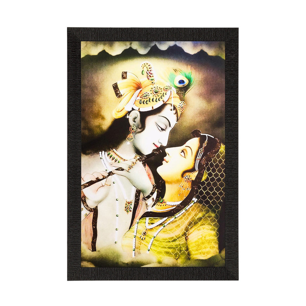 Radha Krishna Painting Digital Printed Religious Wall Art Kafalo