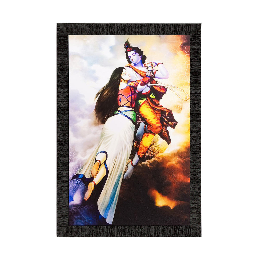 Radha Krishna Painting Digital Printed Religious Wall Art Kafalo