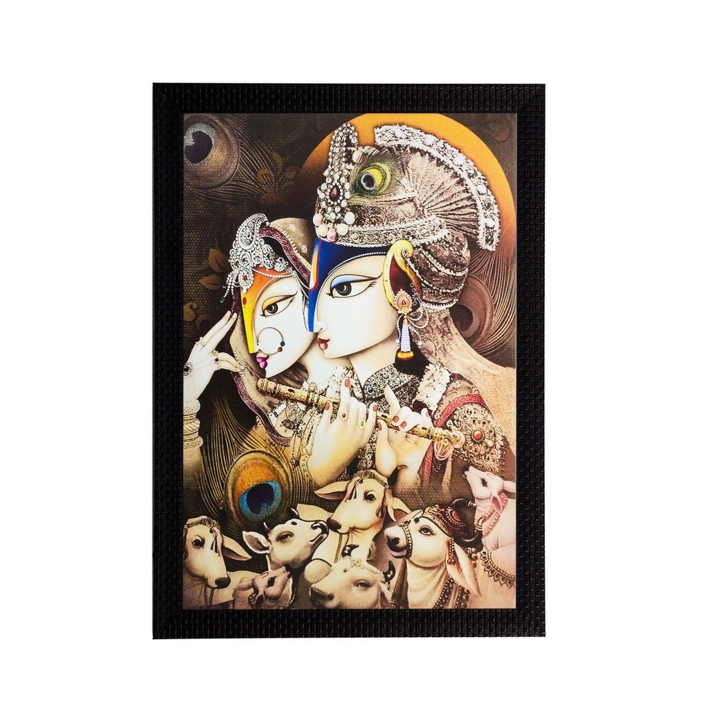 Radha Krishna Matt Textured UV Art Painting Kafalo