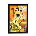 Abstract Lady Matt Textured UV Art Painting Kafalo