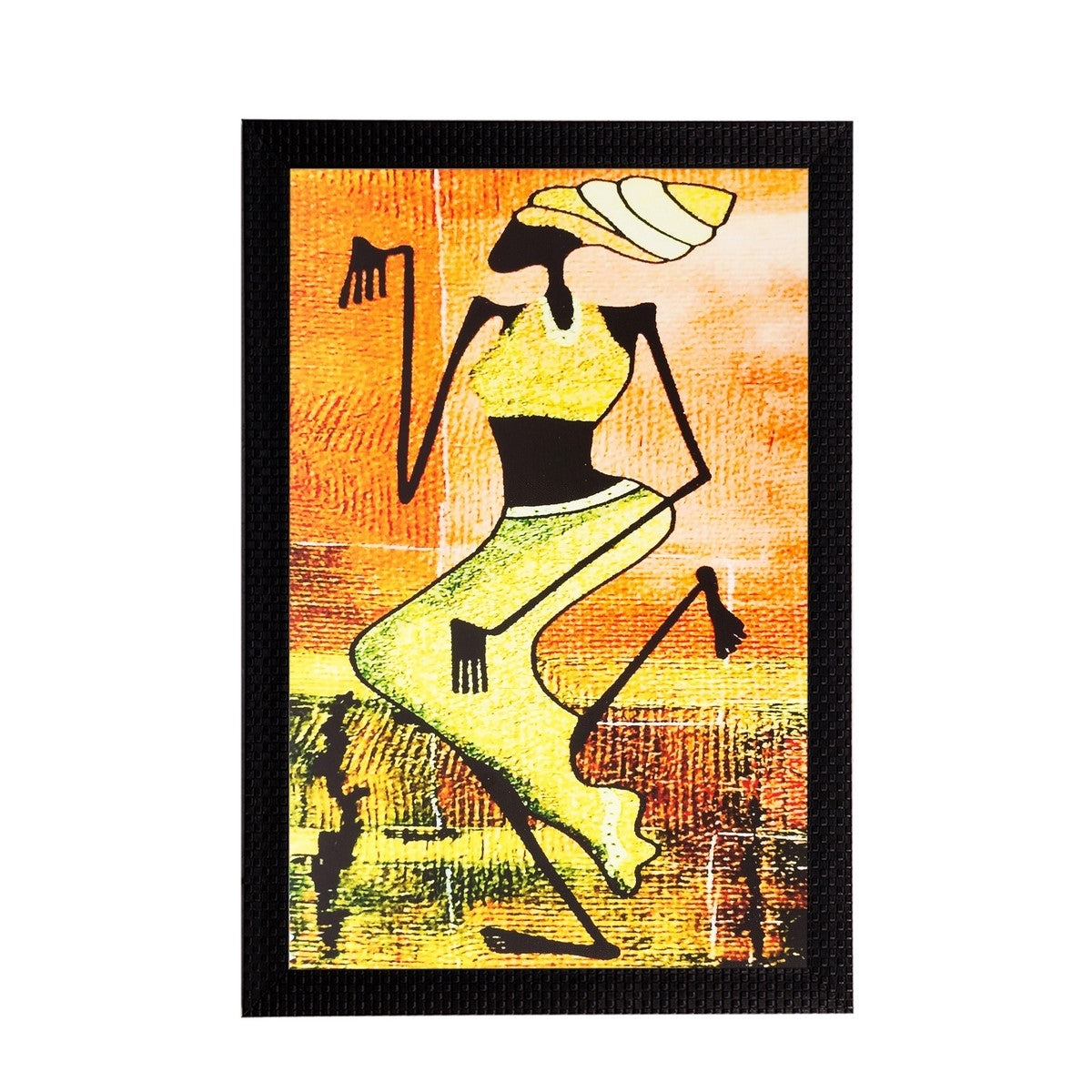 Abstract Lady Matt Textured UV Art Painting Kafalo