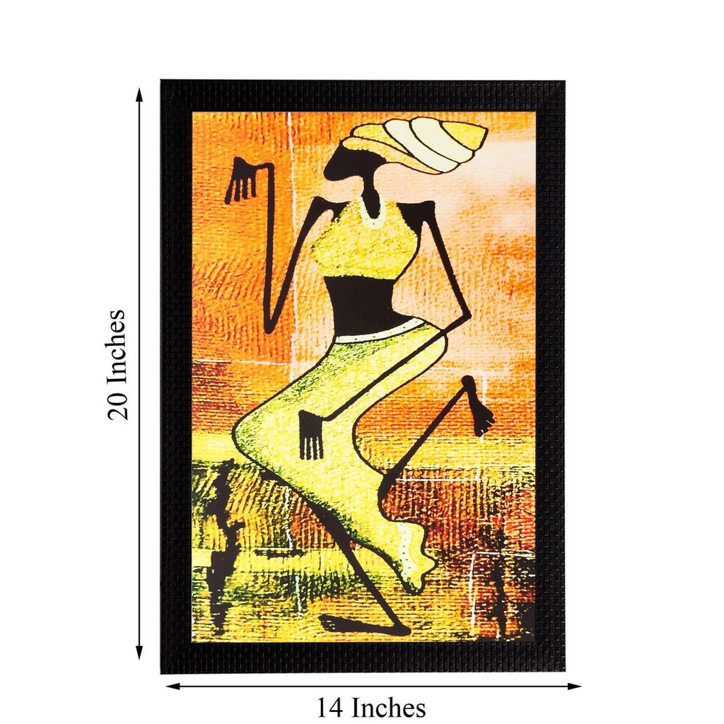 Abstract Lady Matt Textured UV Art Painting Kafalo
