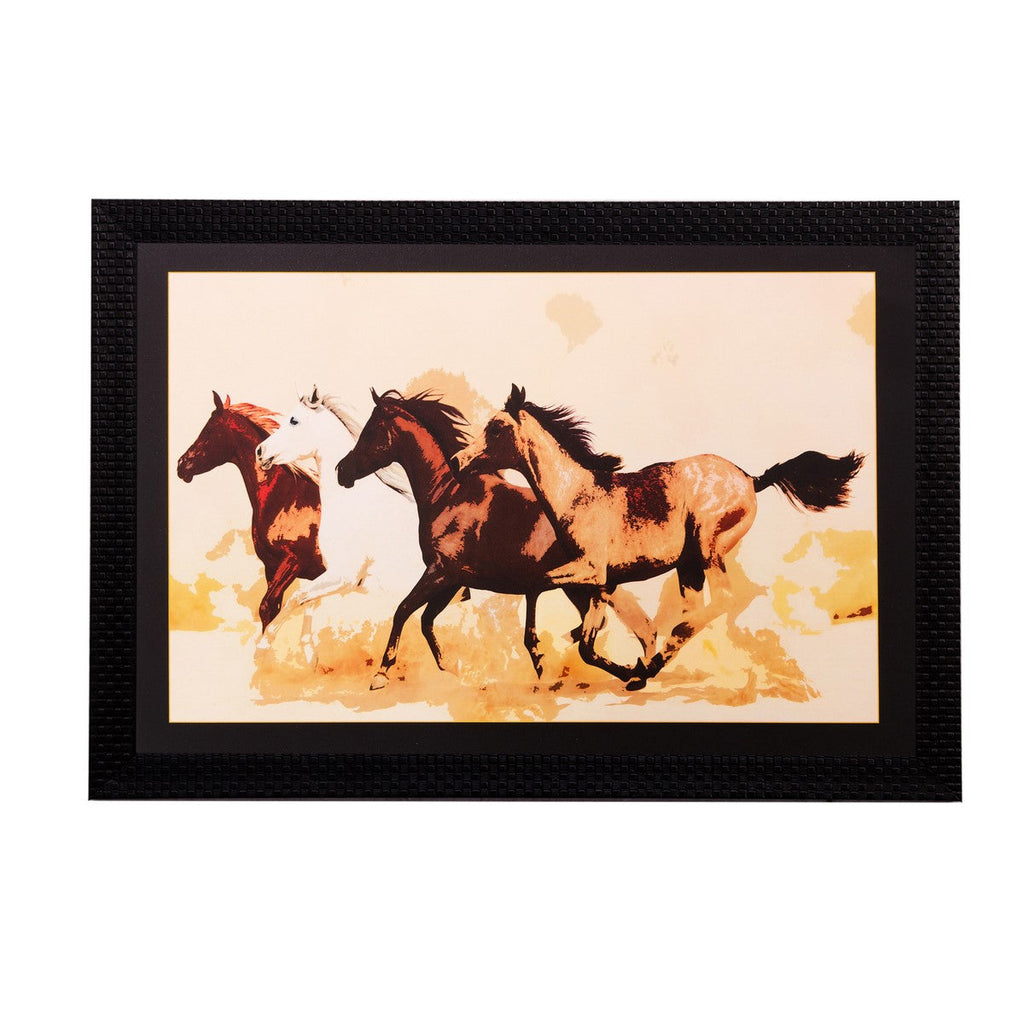 Running Horses Matt Textured UV Art Painting Kafalo