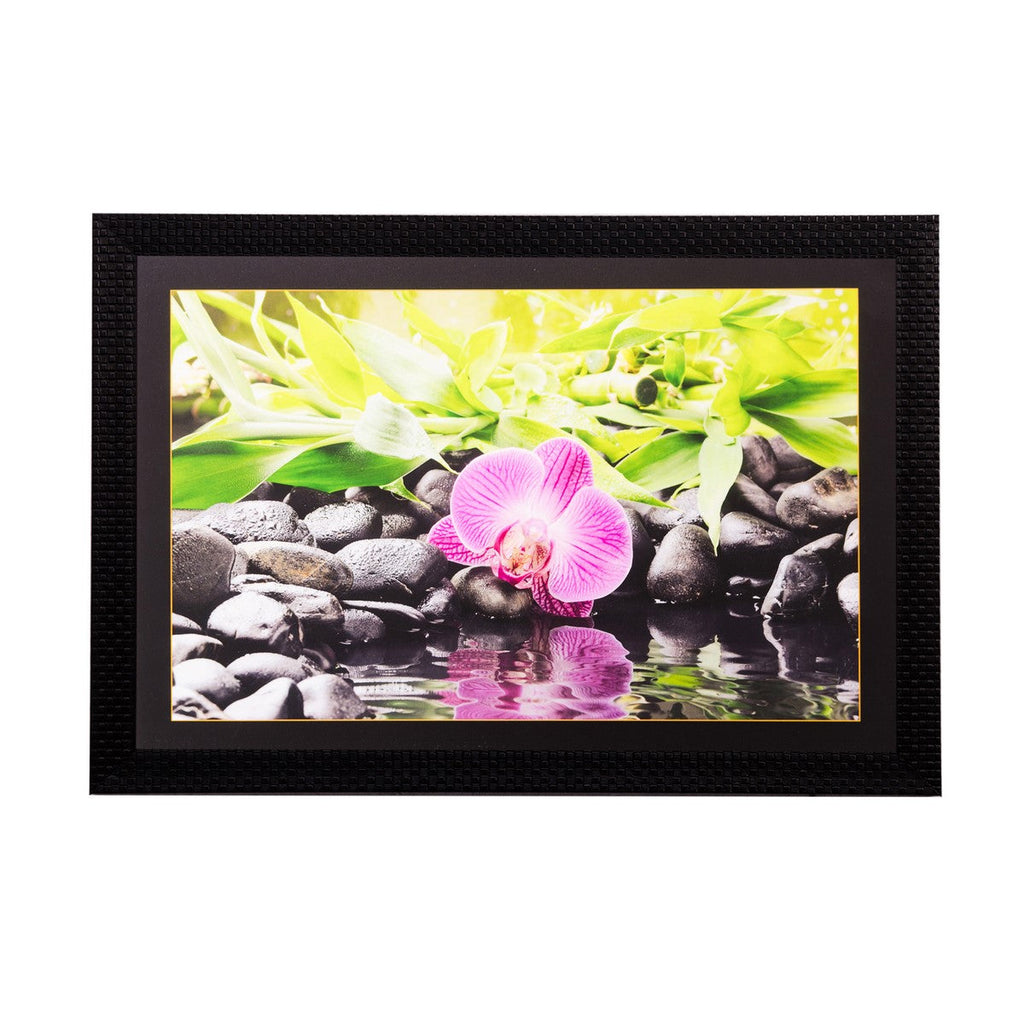 Flower Close View Matt Textured UV Art Painting Kafalo