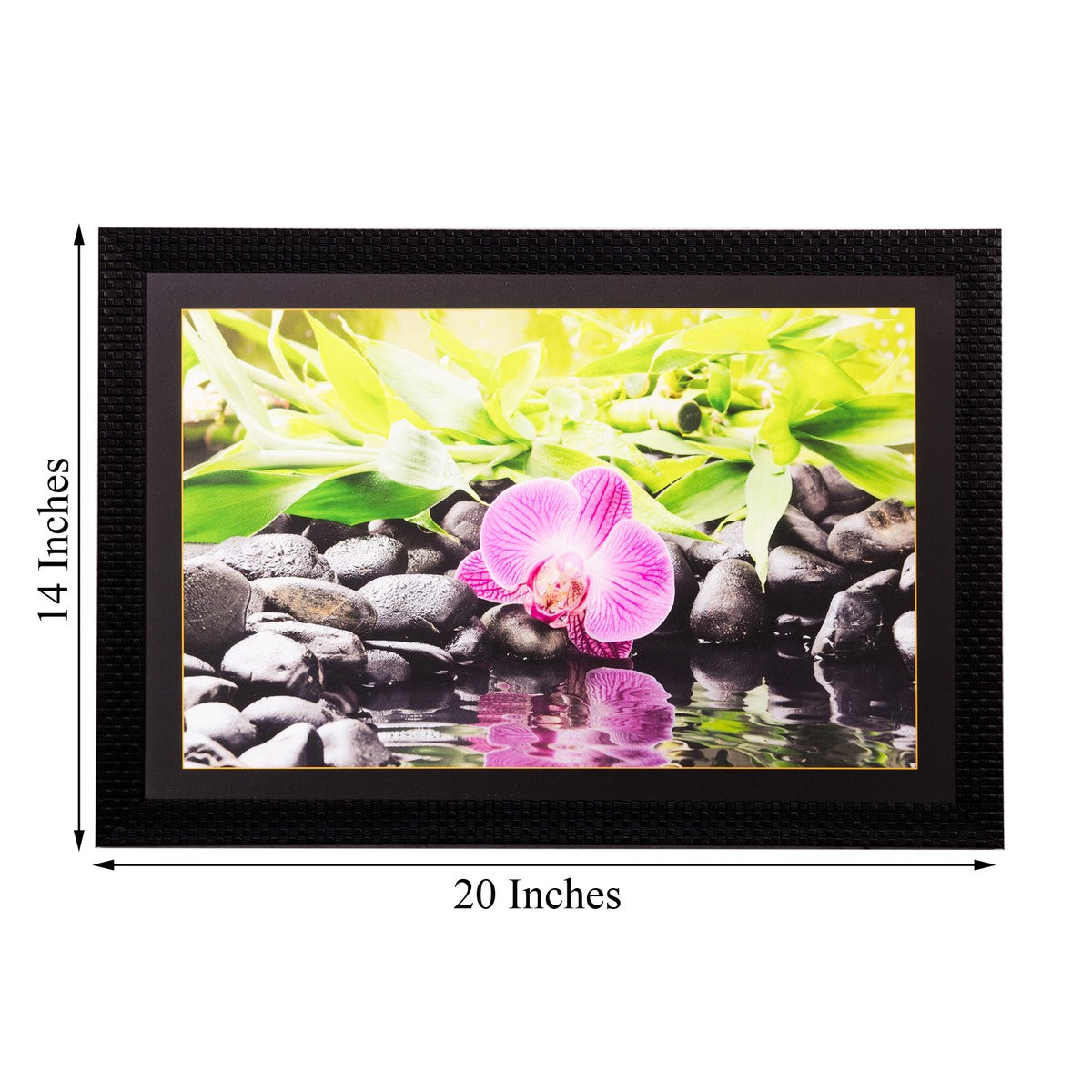 Flower Close View Matt Textured UV Art Painting Kafalo