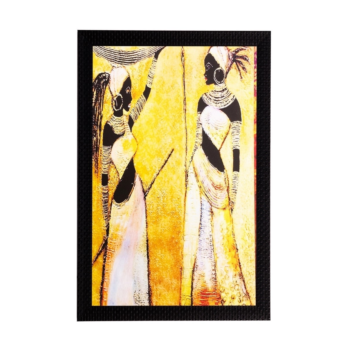 Tribal Girls Matt Textured UV Art Painting Kafalo