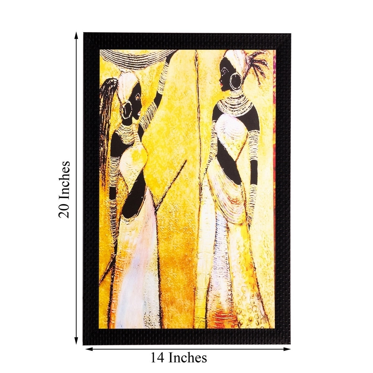 Tribal Girls Matt Textured UV Art Painting Kafalo