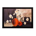 Botanical Off White Flower Matt Textured UV Art Painting Kafalo