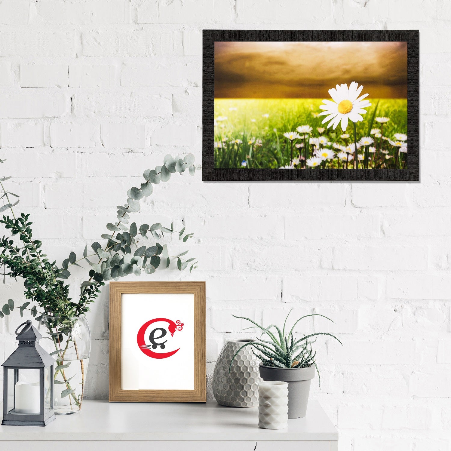 Garden View Matt Textured UV Art Painting Kafalo