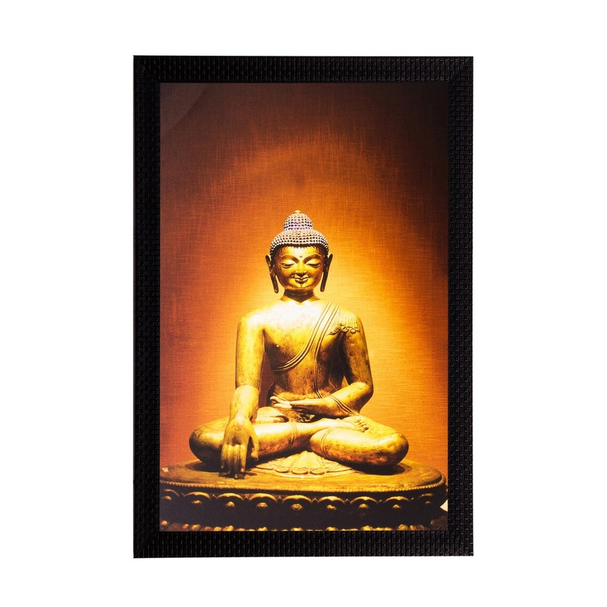 Spiritual Lord Buddha Matt Textured UV Art Painting Kafalo