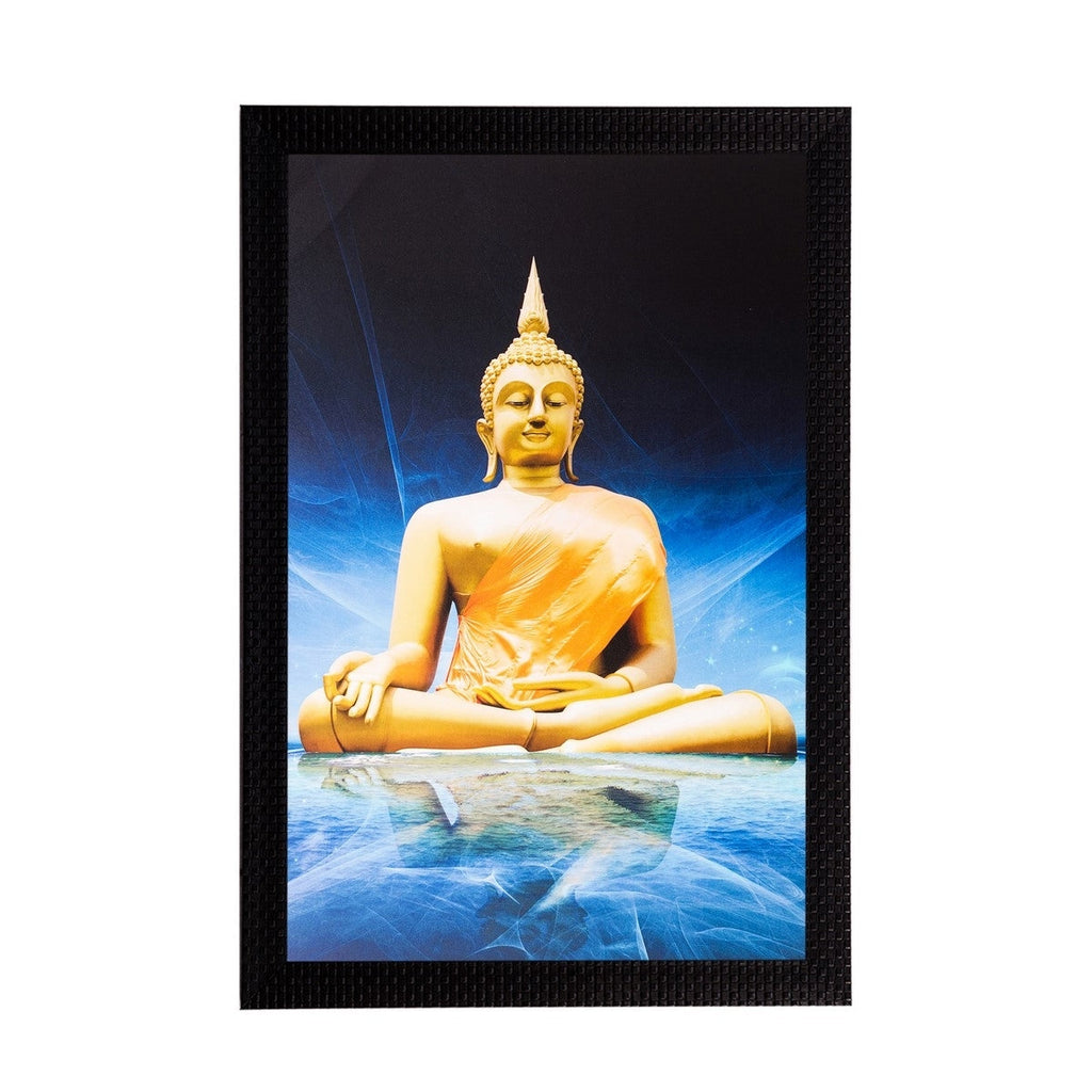Meditating Lord Buddha Matt Textured UV Art Painting Kafalo