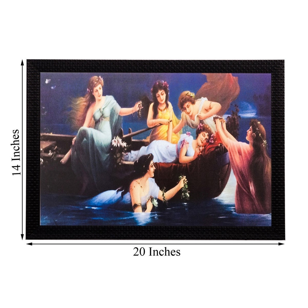 Beautiful Angels Matt Textured UV Art Painting Kafalo