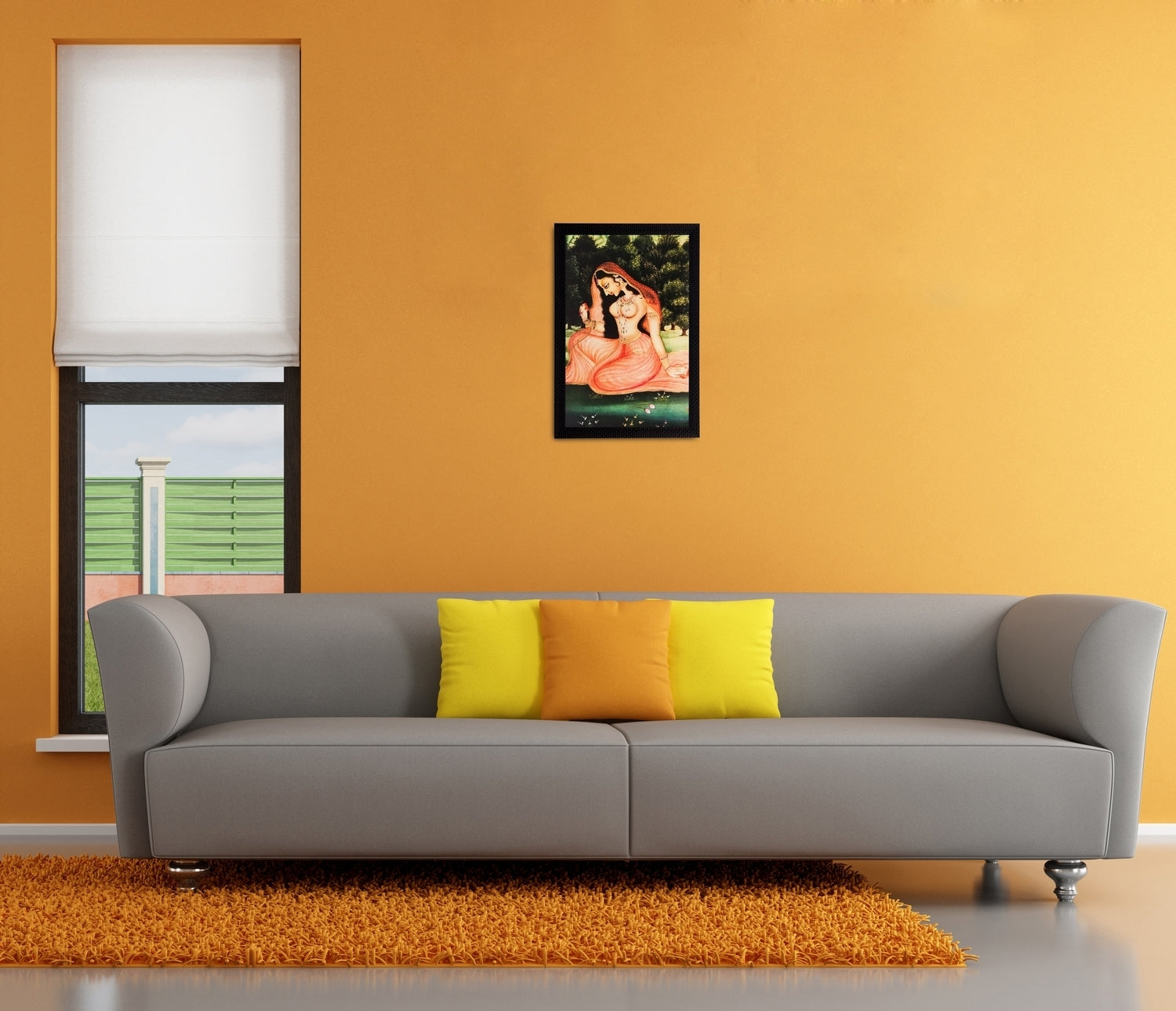 Beautiful Ragini Matt Textured UV Art Painting Kafalo