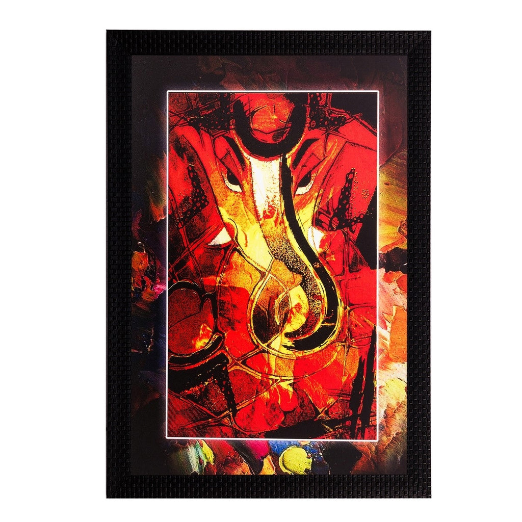 Lord Ganesha Matt Textured UV Art Painting Kafalo